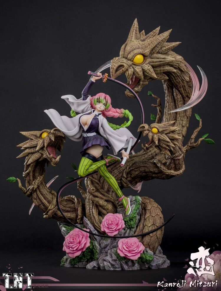 瘾君子 tnt 恋柱 甘露寺蜜璃 九柱共鸣 鬼灭之刃 限量手办雕像