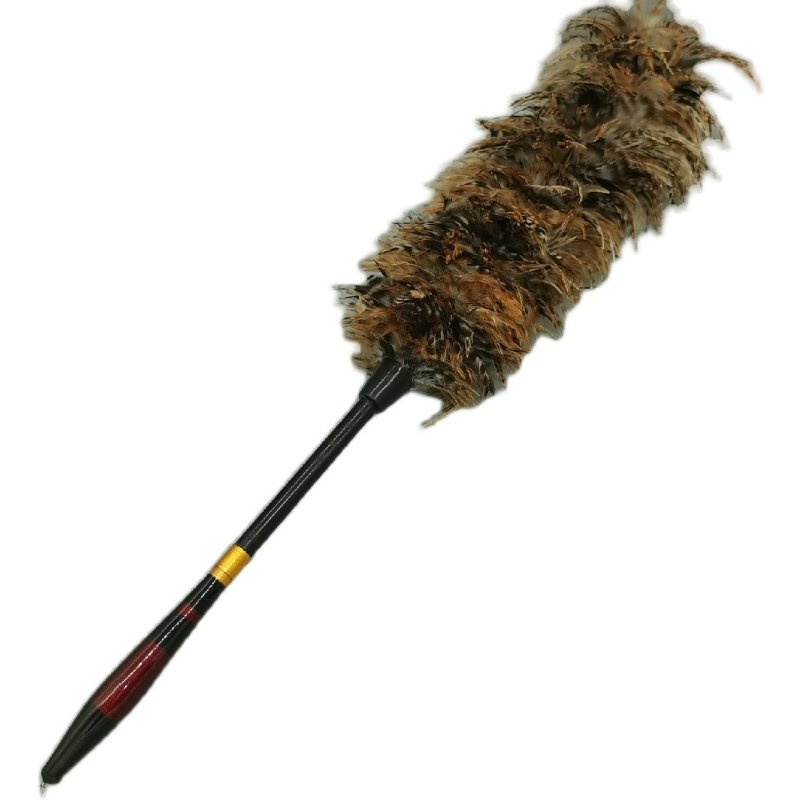 车用鸡毛掸子除尘家用公鸡毛毯子 可伸缩羽毛扫把扫灰