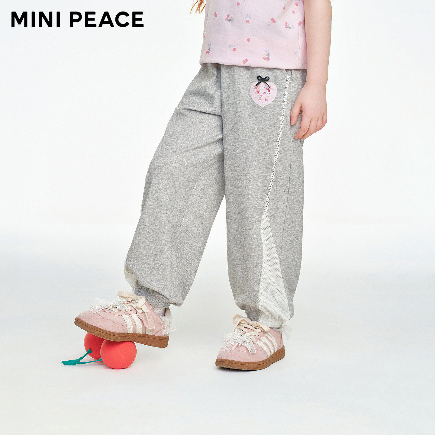 [洞洞裤]MINIPEACE太平鸟童装女童运动裤薄款凉感抑菌儿童防蚊裤