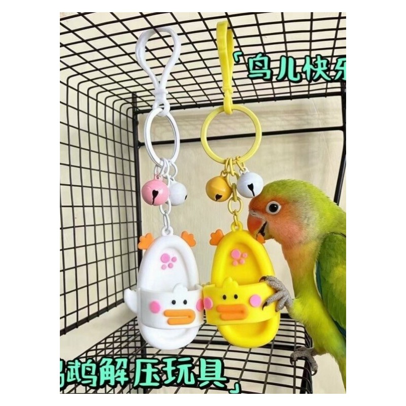 鹦鹉鸟笼啃咬玩具彩色铃图片