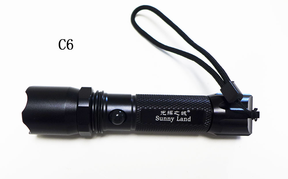 光辉之城C6铝合金led强光手电筒