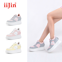 【蔡卓妍同款】iiJin艾今春新品9cm厚底内增高超轻板鞋女YF283IDI