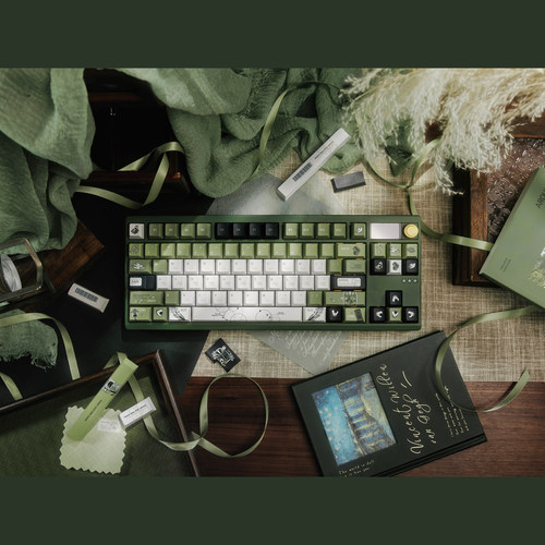 新壳盒子白鸟邮局键帽Pbt五面热升华新原厂磁轴键盘键盘客制化