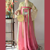 宴花辞原创 复原唐褙子齐胸破裙日常仙气春夏款 春晓 汉服女新款
