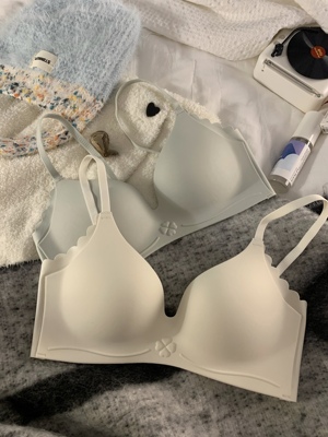 简约无痕内衣女小胸聚拢提拉无钢圈少女调整型夏季薄款舒适文胸罩