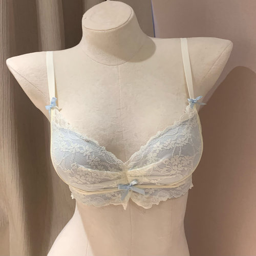 性感蕾丝内衣女小胸聚拢显大收副乳防下垂纯欲风法式无钢圈文胸罩