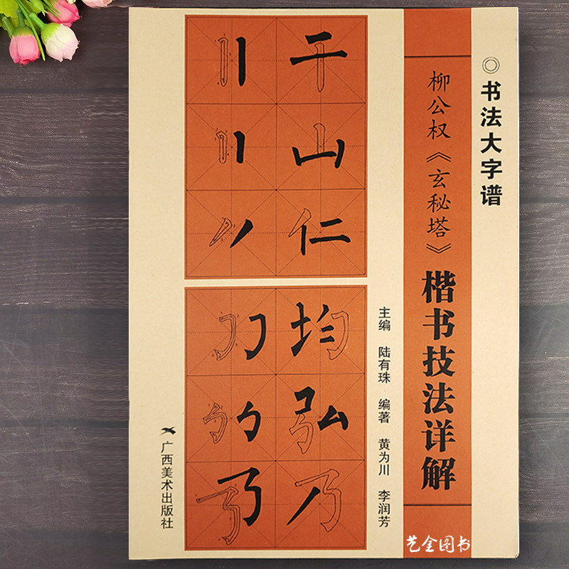 陆有珠毛笔楷书初学入门教程成人学生柳体楷书毛笔教程书籍玄秘塔临摹