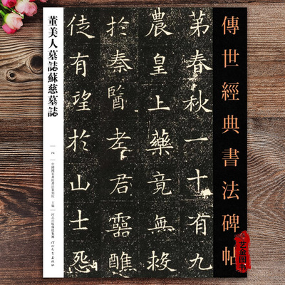 董美人苏慈墓志铭字帖