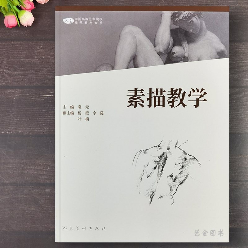 包邮 素描教学 袁元编中国高等艺术院校精品教材大系人民美术出版社多角度头像手脚素描石膏像人像半身像全身像素描人体大师素描