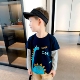 2025秋季 上衣儿童卡通纯棉长袖 新品 童装 韩版 拼袖 运动T恤打底衫 ins