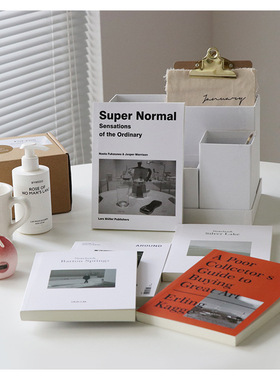 英文内页时尚杂志书真书样板间装饰ins家居软装桌面摆件拍照道具