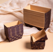 加厚瓦楞面包纸托6寸蛋糕吐司模具北海道潘娜托尼模具磅蛋糕纸杯