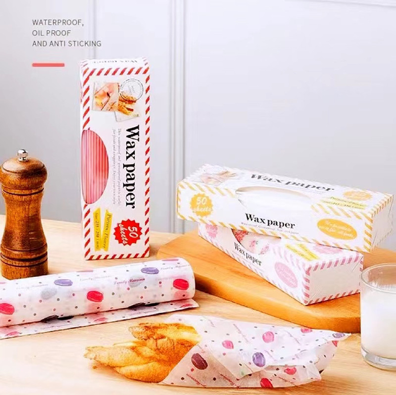 蜡纸食品包装防油纸牛轧糖点心糖果包装纸三明治包装纸汉堡包装纸