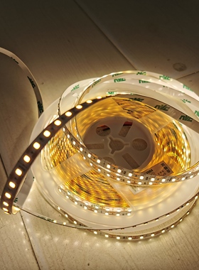 天骄24V10瓦低压10米无压降LED灯带自粘线型灯贴片8mm