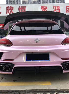 适用于大众尚酷改装Aspec宽体窄体大包围前杠侧裙后杠机盖轮眉