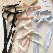 芭蕾风甜美可爱丝带蝴蝶结发夹双马尾夹子飘带编发发卡少女系发饰