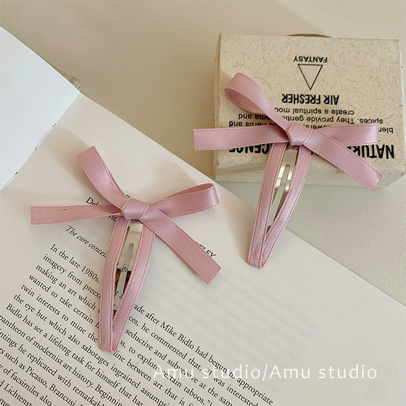 法式芭蕾风蝴蝶结粉色丝带发夹女韩系甜美发卡刘海侧边夹发饰头饰,饰品/流行首饰/时尚饰品新,发饰,淘宝优惠券,粉丝福利购,淘宝优惠卷