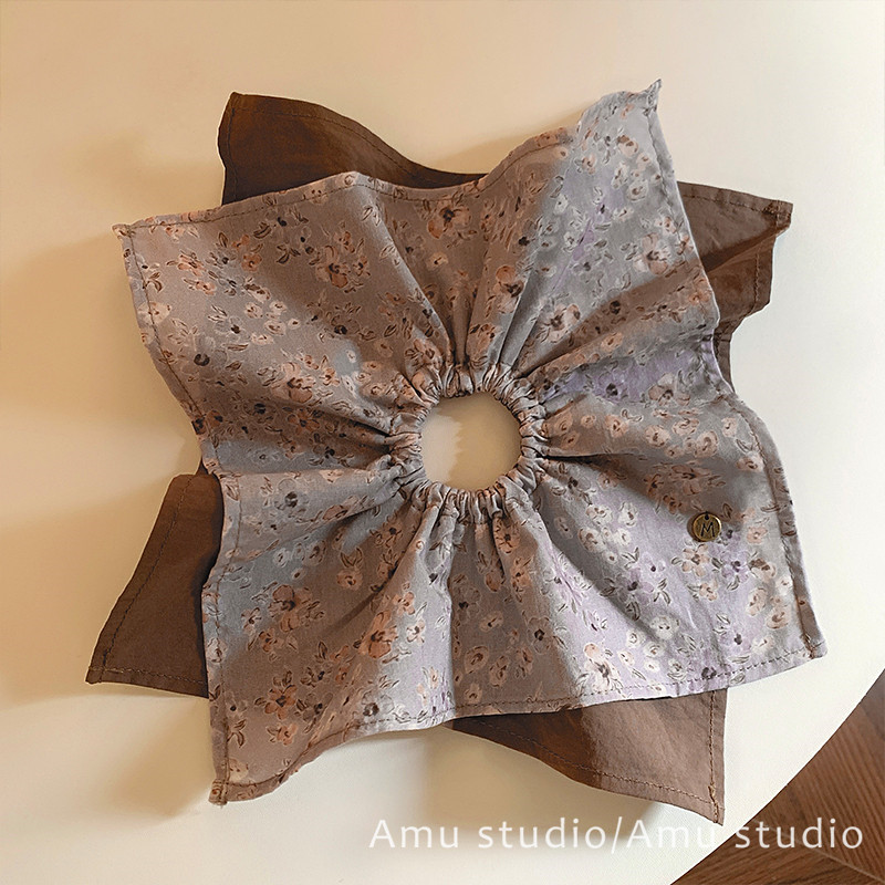 韩国新款设计感双层布艺方巾大肠发圈女韩系扎头发低马尾发绳头绳,饰品/流行首饰/时尚饰品新,发饰,淘宝优惠券,粉丝福利购,淘宝优惠卷