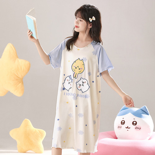 小八吉伊卡哇夏天冰凉感睡裙