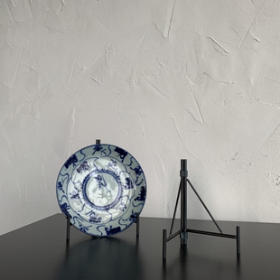 东际器物手工盘架碗架展示架多功能架手作盘器支架日式铁艺盘架