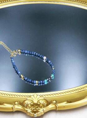 天然14k金蓝珊瑚手串BEKA国风