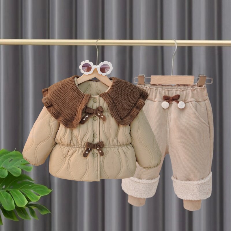 婴儿套装秋冬季2026新款夹棉衣服女宝宝洋气加绒保暖棉服两件套潮,童装/婴儿装/亲子装,套装,淘宝优惠券,粉丝福利购,淘宝优惠卷