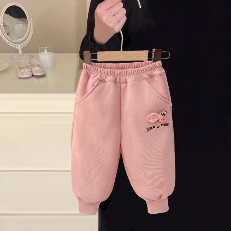 女宝宝裤子冬装洋气儿童冬款