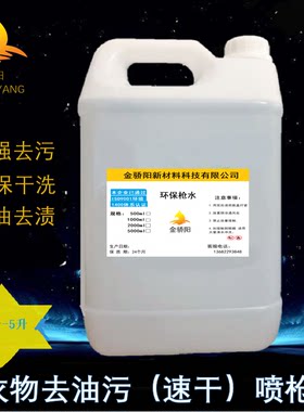 环保快干型服装枪水 针织毛绒枪水羽绒服装 专用清洁剂去污除油剂