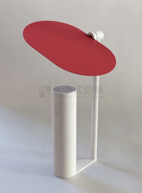 北欧设计师创意个性红色台灯酒店样板房别墅客厅卧室床头书房立灯