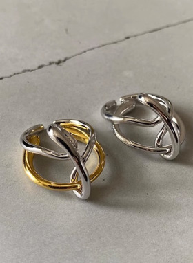 日韩小众设计简约可拆分戒指女极简风时尚个性潮流百搭款开口指环