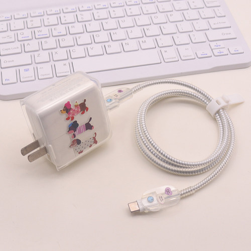 适用苹果30W充电器保护套iphone18/17手机数据线缠绕绳16快充壳15