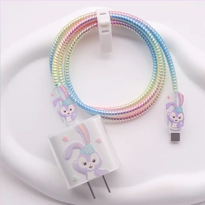 彩虹绳15P数据线保护套17电线16绕线器13适用11promax苹果20W快充,3C数码配件,充电器保护套,淘宝优惠券,粉丝福利购,淘宝优惠卷