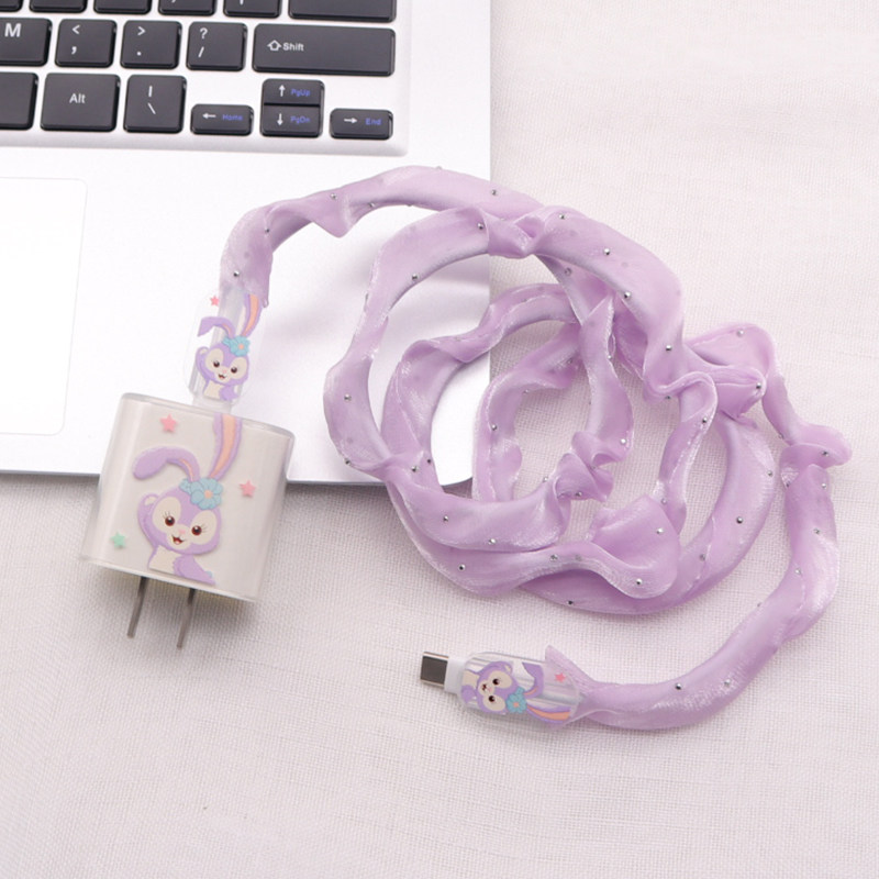 创意数据线保护套透气16pro适用15苹果手机14充电器线ipad快充壳