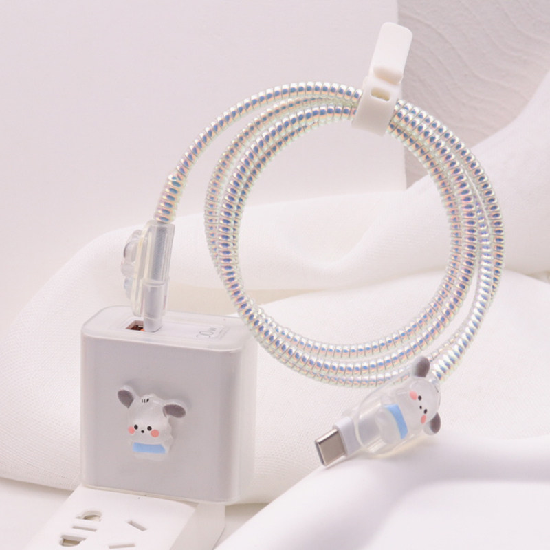 适用华为66W充电器软壳mate70 mateX6 Pura70数据线保护套绕线绳