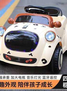 婴幼儿童电动车四轮汽车遥控车带音乐1-3岁男女宝宝玩具车可坐人
