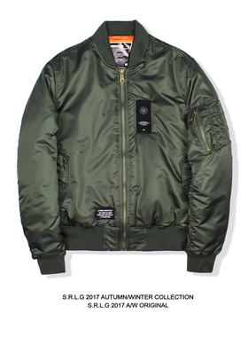 S.R.L.G 17AW MA-1 BOMBER 潮牌夹棉军事工装空军飞行员夹克外套