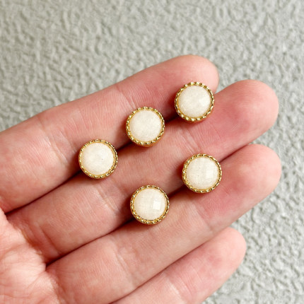 圆形金属纽扣针织衬衫雪纺开衫外套袖口风衣衣领装饰扣百搭小扣子
