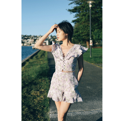 WoukdYou亚麻夏季法式套装小众