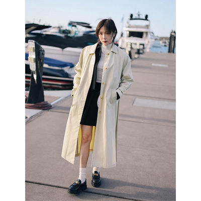 WouldYou长风衣重工剪裁高支棉