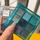 烟熏妆九色眼影珠光哑光学生舞台妆小众黑色高光眼影盘紫色调