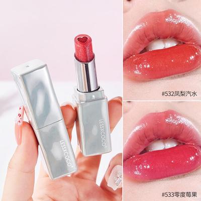 夹心晶冻口红小众品牌女持久保湿滋润淡化唇纹不易沾杯不易脱色