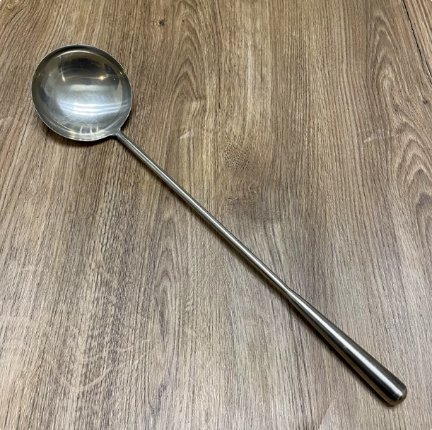 炒勺家用厨师专用炒菜勺长柄汤勺加厚炒菜勺手勺不锈钢分菜勺实心