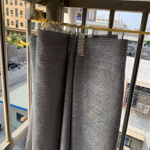 阳台遮阳帘银色防晒隔热神器透气帘遮阳布隐私挡板遮挡遮阳网遮光