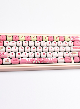 草莓熊键帽MOG馒头高度磁轴MAC适配狼蛛迈从前行者 X87 S99 104