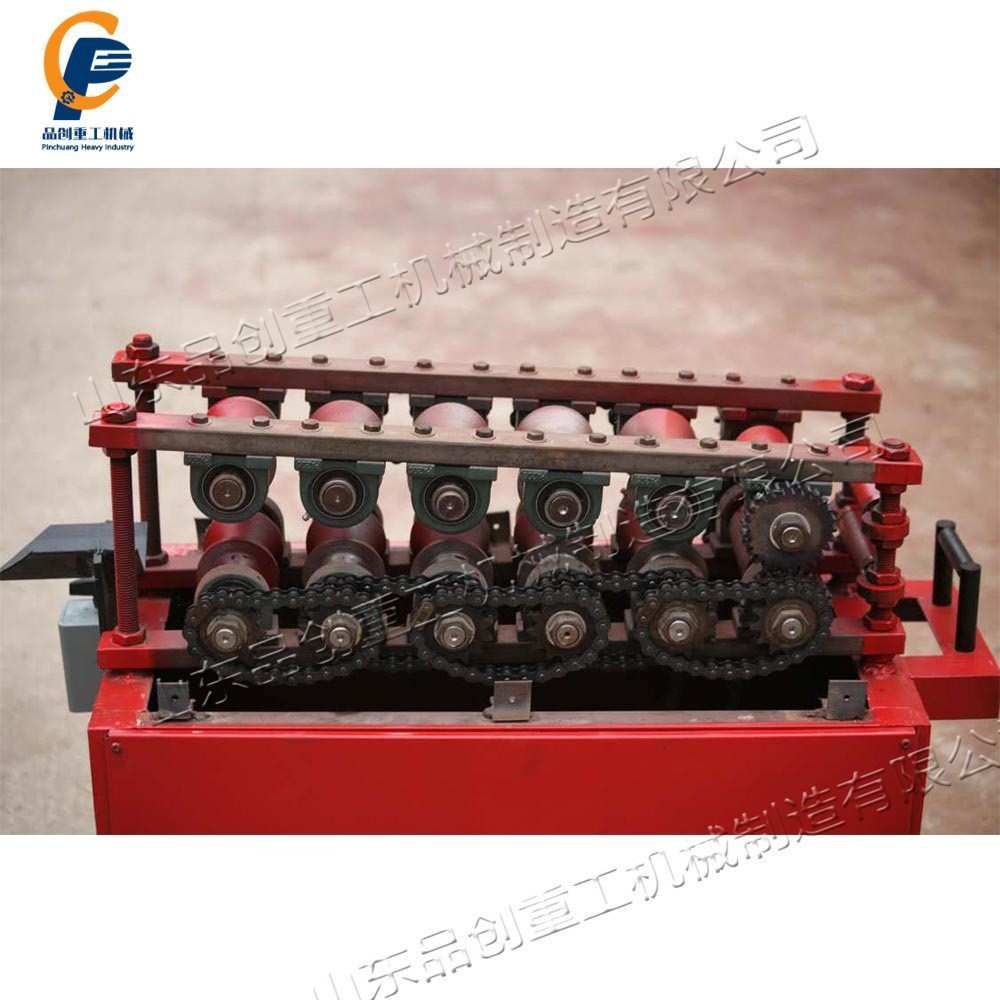 波纹管自动扁管机 圆形波纹管压成椭圆机械 桥梁施工管材压扁设备