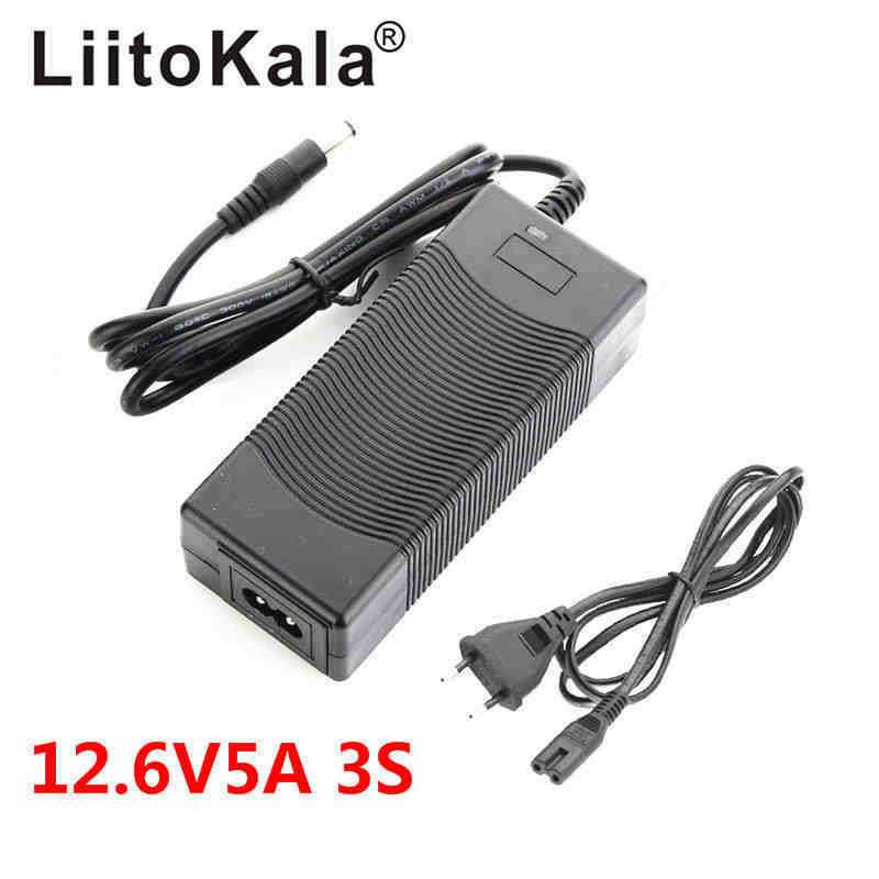 12.6V5A3串锂电池组恒流恒压充电器5安快充LiitoKala全球通用