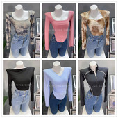 百搭修身 福袋34 显瘦T恤上衣女 秋装 长袖 2025新款 韩版