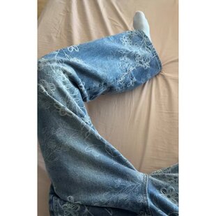 百搭潮流日系气质时尚 2026简约流行ins慵懒原宿新款 文艺牛仔长裤