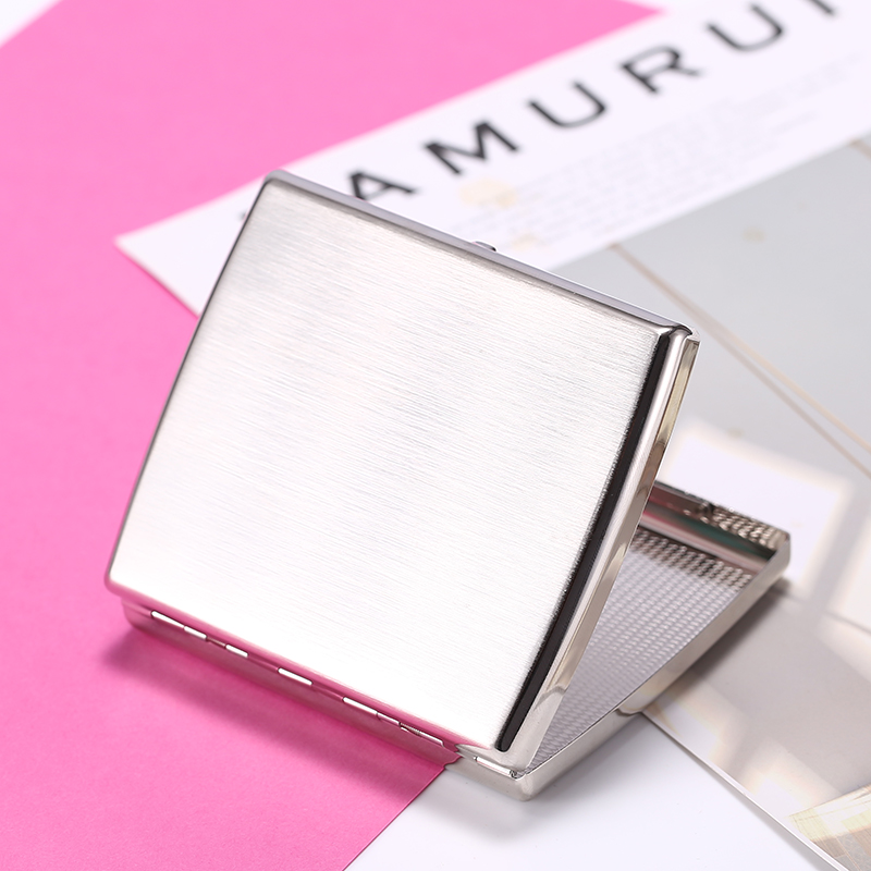 20支装烟盒银色拉丝大气简约金属