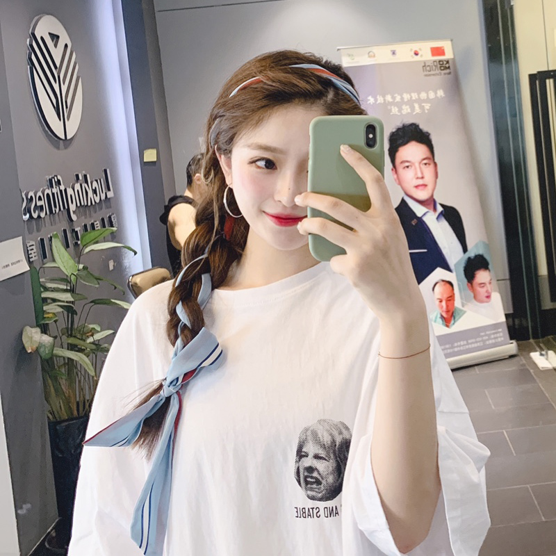 细长文静复古风浪漫发箍头绳